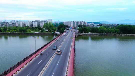 航拍潮州市 航拍韩江大桥