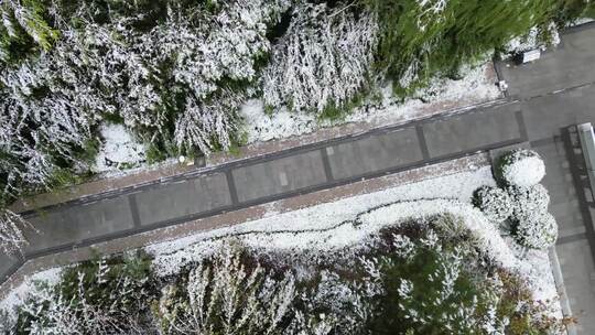 西安大雪钟楼永宁门城墙雪景航拍合集视频素材模板下载