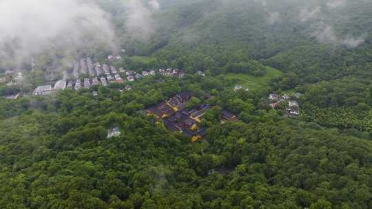 杭州西湖灵隐景区三天竺航拍