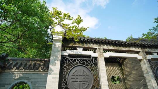 中式古代园林庭院