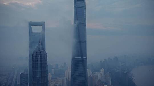 上海中心大厦延时摄影