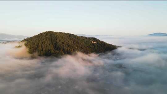 云海山川森林云大山风景云海云雾山水风光山