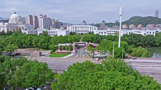 台州 温岭空镜 温岭之江高级中学