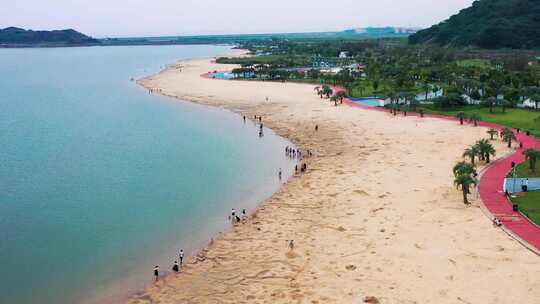 浙江临海头门港白沙湾海滨公园