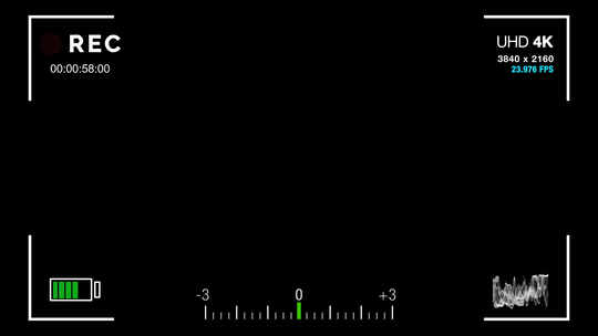 透明REC取景器录像拍摄摄像机单反视频素材模板下载