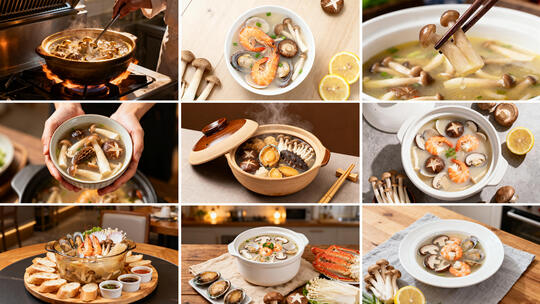 菌菇海鲜靓汤制作 滋补养生菌菇汤品