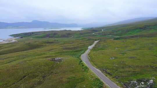 苏格兰，公路旅行，露营车，苏格兰高地