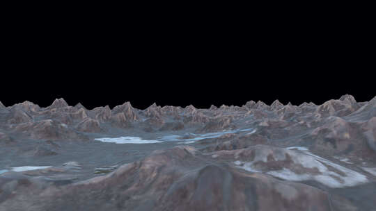 飞越山脉景观3D动画Alpha Chan