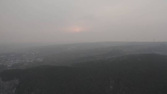 龙门石窟夜景航拍香山寺洛阳景点文化