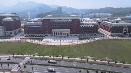 航拍中山大学珠海校区建筑