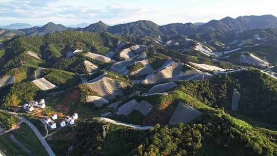 江西赣州赣南寻乌县脐橙种植基地航拍