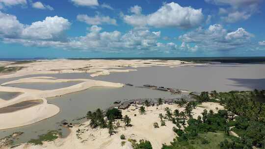 巴西Jericoacoara。巴西东北部度假旅行的热带风景。