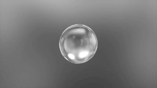 纯净无杂质水分子水球水润化学