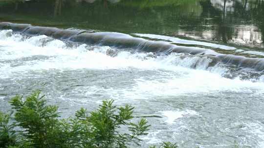 永定河航拍河道水源北京水源绿水青山