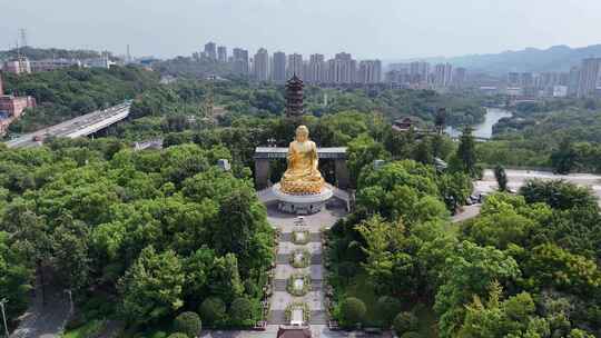 重庆华岩旅游风景区华岩寺航拍