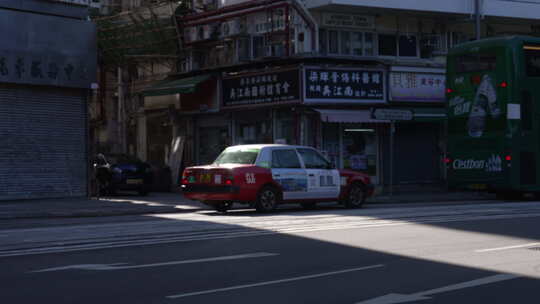 香港铛铛车街景视频素材模板下载