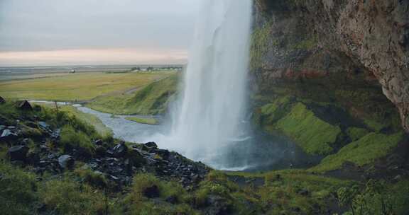 Seljalandsfoss，瀑布，冰岛