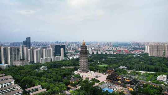 江苏常州天宁禅寺航拍