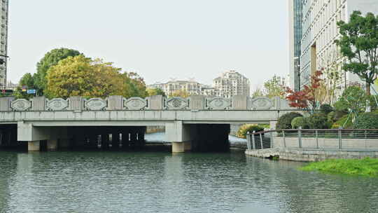 余杭未来城城市公园绿道和河流