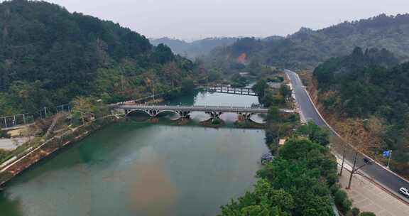 广西河池巴马盘阳河风景区航拍0797