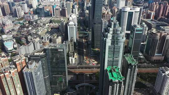 深圳罗湖城市高楼航拍