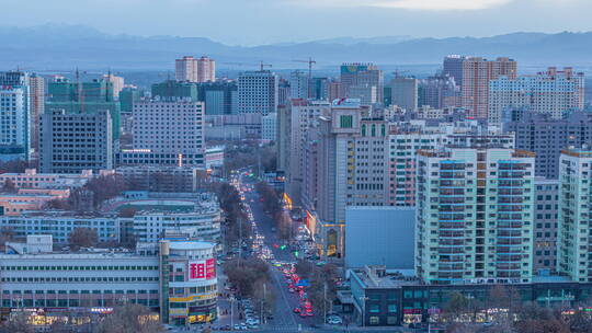 新疆和田城市夜景