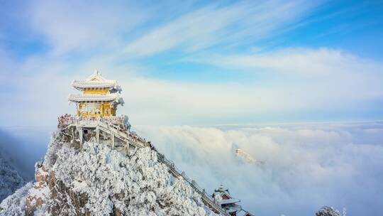 老君山雪景云海