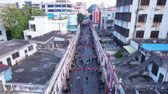 【原创】步行街 华盖路 顺德大良 老城区视频素材模板下载