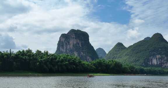 广西桂林阳朔绿水青山航拍