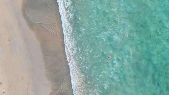 大海海边海水海浪沙滩海滩航拍风景唯美航拍