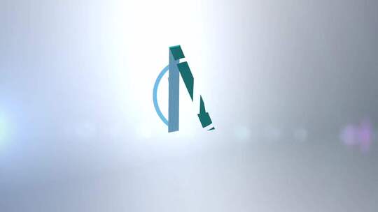 电脑开机简约时尚光标揭出logo动画AE模版