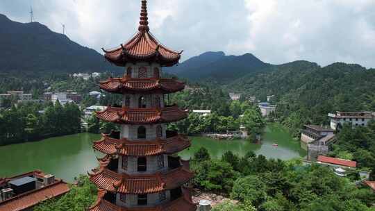 湖北咸宁九宫山风景区云中湖