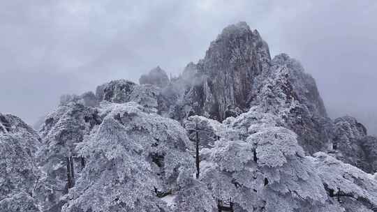 安徽黄山雪景