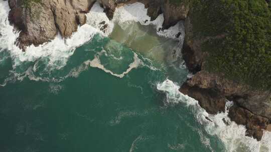 4k高清海岸线海岛航拍视频