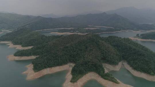 航拍-霍山佛子岭水库