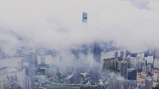 上海城市空镜头建筑写字楼北上广深CBD