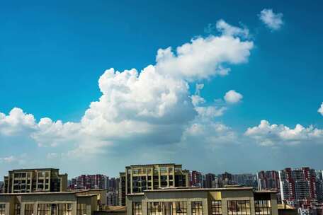 城市天空云延时