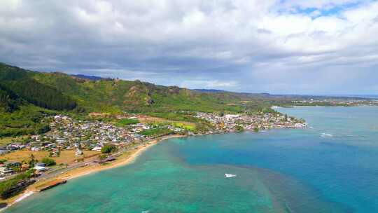 美国夏威夷中太平洋瓦胡岛的旅游目的地。空