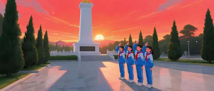 宽屏《少年少年祖国的春天》配乐背景