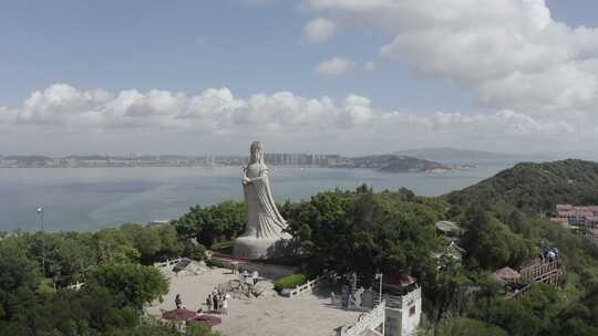 湄洲妈祖湄洲岛风景海上石雕像