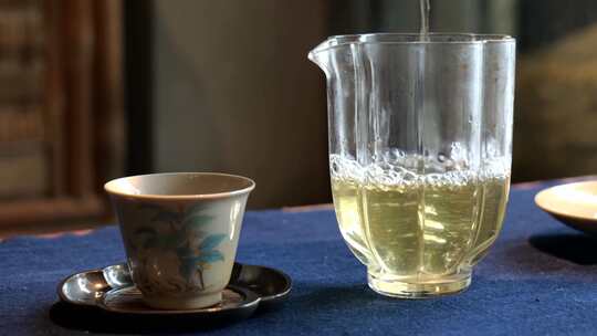 茶叶茶艺泡茶冲茶倒茶喝茶