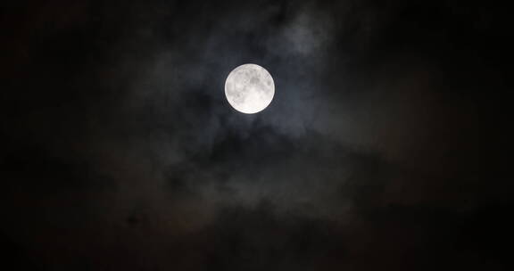 月亮和乌云