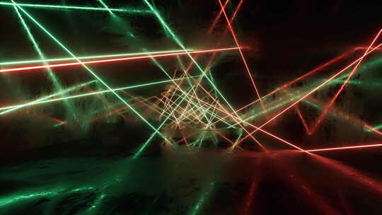 霓虹灯光隧道背景3D渲染视频素材模板下载