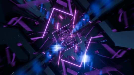 抽象的未来背景，vj循环，无穷无尽
