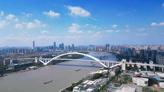 上海市黄浦江卢浦大桥城市环境