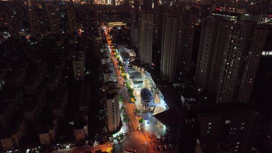 钦州北路夜景航拍