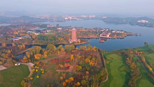 北京怀柔雁栖湖自然风景区雁栖塔