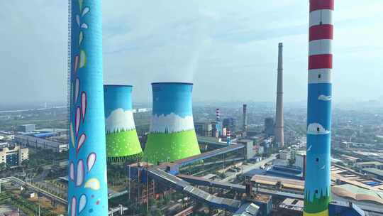 武汉青山发电厂视频素材模板下载