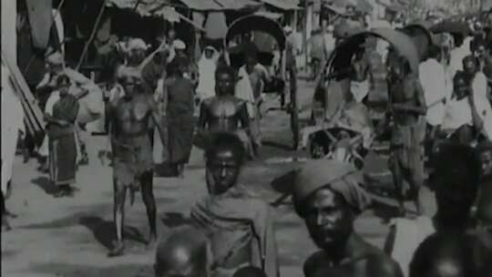 上世纪初 印度街头