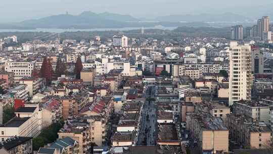 安徽池州城市风光航拍